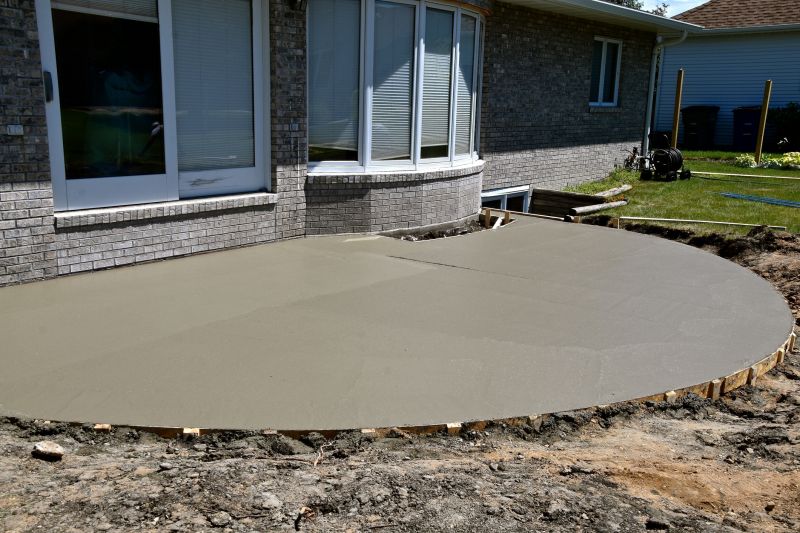 Cement Patio Repair detail